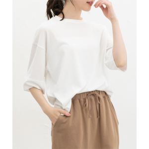 トップス Tシャツ 5分袖Tシャツ カットソー...の詳細画像3