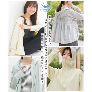 トップス パーカー ラッシュガード 長袖 ハニ...の詳細画像3