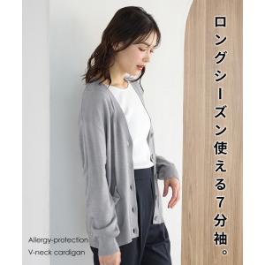トップス カーディガン 長袖 UVカット 花粉...の詳細画像4