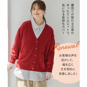 トップス カーディガン 長袖 大きいサイズ し...の詳細画像3