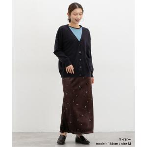 トップス カーディガン 長袖 大きいサイズ し...の詳細画像5