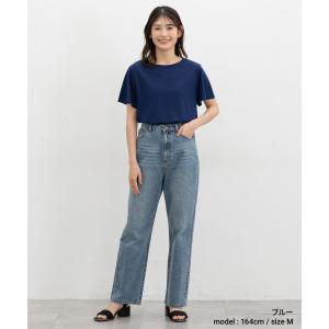 トップス カットソー 半袖 接触冷感 ハニさら...の詳細画像5