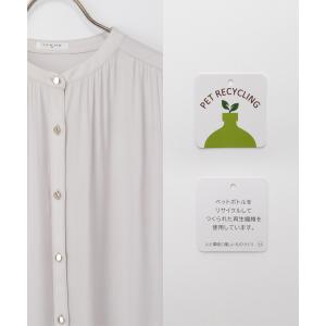 トップス ブラウス 長袖 大きいサイズ オフィ...の詳細画像1