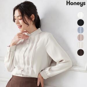 トップス ブラウス 長袖 スタンドカラー 通勤 オフィス