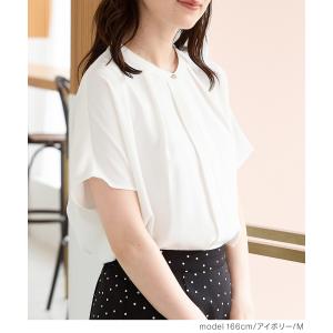 トップス ブラウス 半袖 ハニさら 大きいサイ...の詳細画像3