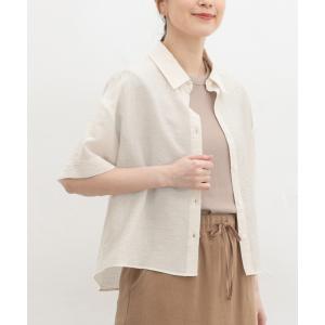 トップス シャツ ブラウス 半袖 ハニさら 接...の詳細画像3