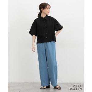 トップス シャツ ブラウス 半袖 ハニさら 接...の詳細画像4