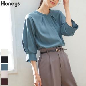 【SOLD OUT】７分袖バンドカラーブラウス