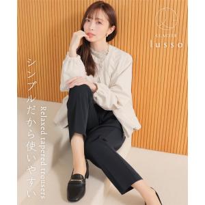 ボトムス パンツ テーパードパンツ ロングパン...の詳細画像2