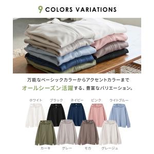 トップス スウェット 長袖 大きいサイズ パー...の詳細画像3