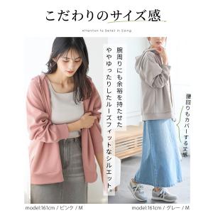トップス スウェット 長袖 大きいサイズ パー...の詳細画像5