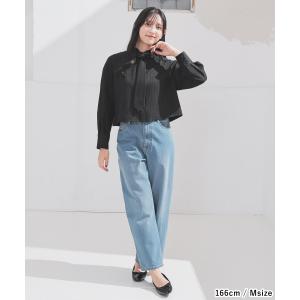 トップス シャツ ブラウス 長袖 ネクタイ付き...の詳細画像5