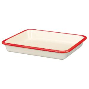 【安心のメーカー直販】バット　富士ホーロー　ハニーウェア ホーローバットＭ  （２１取）レッド　料理...