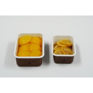 ほうろう 琺瑯 ホーロー ボリス ディックブルーナ おかお 浅型 浅型角容器 2点セット 安心のメー...