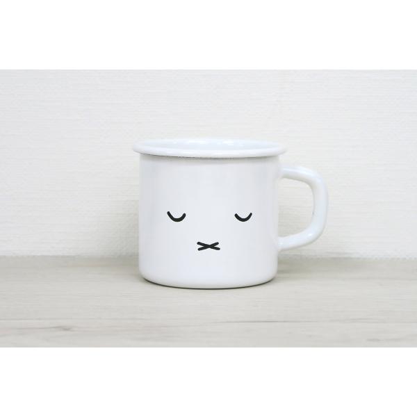 ホーロー 琺瑯 ほうろう マグカップ 保温性抜群 富士ホーロー キッチン雑貨 ミッフィーフェイス 7...