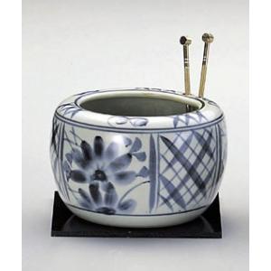 間取花火鉢S（ワラ炭・竹炭・火箸・敷板付）