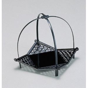 越前漆器 いさざ籠　黒　小　16ｘ16ｘ17cm  cm 料亭 旅館 和食器 飲食店 業務用　748...