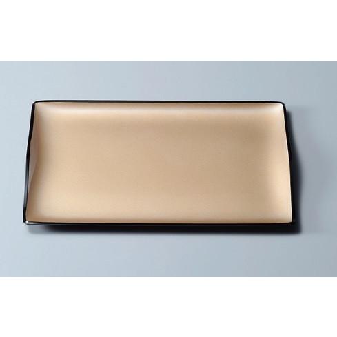 お盆 スカイトレーシャンパンゴールド尺1寸 33.9 x 22.5 x 2.1cm ABS樹脂 料亭...