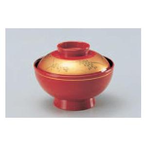 御殿 吸椀・朱金帯稲穂【越前漆器】