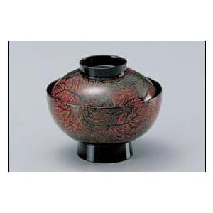 御殿吸碗　木の葉 【越前漆器】