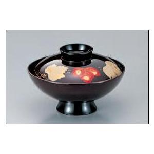 4.5寸小槌吸椀　溜ツタ【越前漆器】