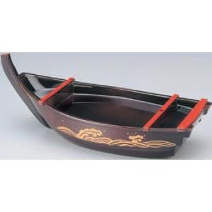 【3方向からの豊富な画像付】舟盛用　舟型の器/　尺5寸将軍舟　溜波　【越前漆器】