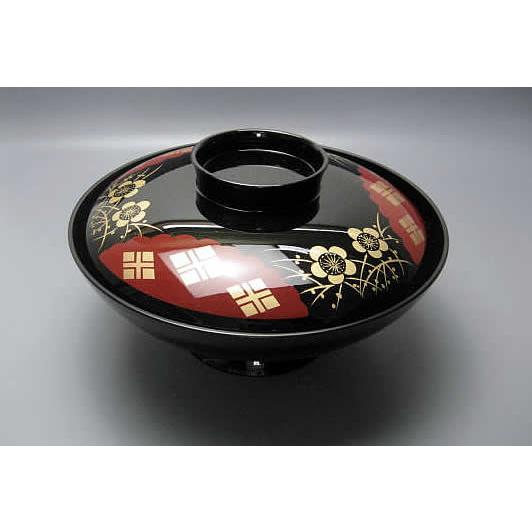 5.5寸小槌煮物椀　正方寺　【越前漆器】