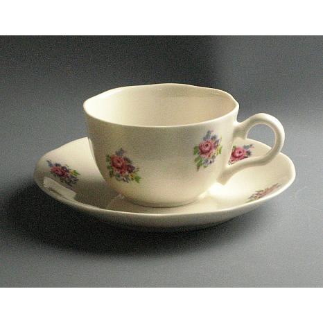 【4方向からの豊富な画像付】マーセ小花・コーヒー碗皿