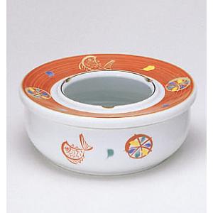 朱巻丸紋7インチ蓋付き灰皿3,045円