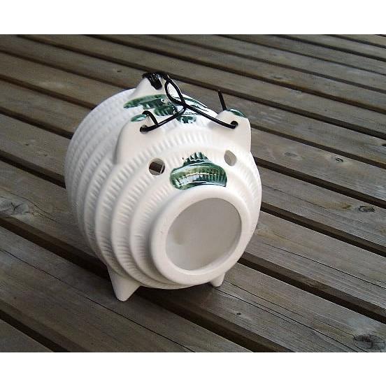 蚊やり　蚊遣り・蚊とり器　白豚型　蚊取り線香　を入れてどうぞ　