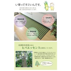 キッチンマット 270 い草ドット柄 マルチ ...の詳細画像5