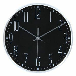 掛時計 ラーク Φ25cm BK(99021) ブラック （入数：3点）[09]｜honkeya