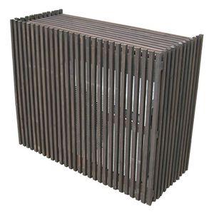 モダンエアコン室外機カバー 幅110cm 大型エアコン対応 簡単組立 日よけ 省エネ 排熱 節電 節...