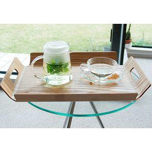 木製トレー ノンスリップ フレームハンドル トレイ ウィロー[01]