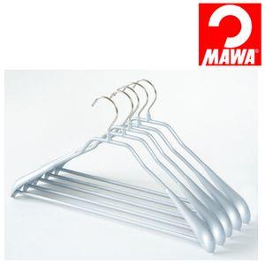 5本セット マワハンガー 滑らないハンガー ニューボディーフォーム スーツ用 シルバー[01]