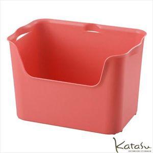 収納ボックスＫａｔａｓｕ（カタス） ハコ Ｌ ピンク カラーボックス[01]