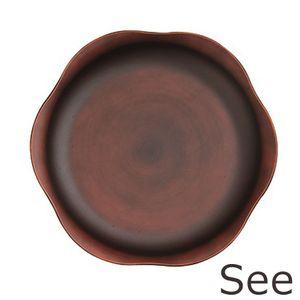 ＳＥＥ 花プレート Ｌ ダークブラウン[01]