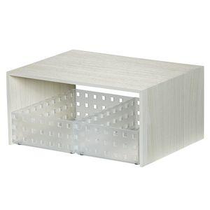 ライクイット コの字ラック 木目調 プラスラック ツールケース付き ホワイト PLUSRACK RA...