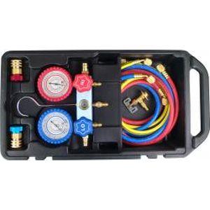 ストレート製マニーホールドゲージR134用新品未使用！ POE用 マニホールドゲージセット HFC-134a STRAIGHT/27-7134 (STRAIGHT