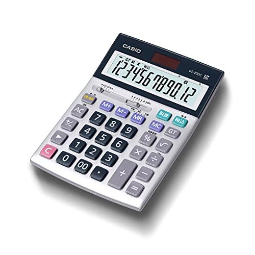カシオ 本格実務電卓 12桁 日数&amp;時間計算 グリーン購入法適合 デスクタイプ DS-20DC-N