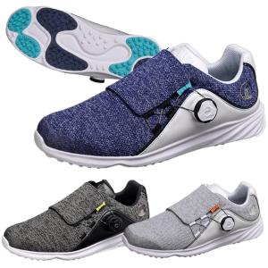 本間ゴルフ シューズ メンズ 幅広 4E 軽量 ダイヤル式 ニット スパイクレス 全3色 25.0〜27.5cm 2023年 春夏モデル ホンマ HONMA GOLF SHOES 23SS