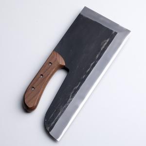 そば切り包丁 麺切包丁 安来白紙鋼 鍛造 黒打ち 300mm 左利き用