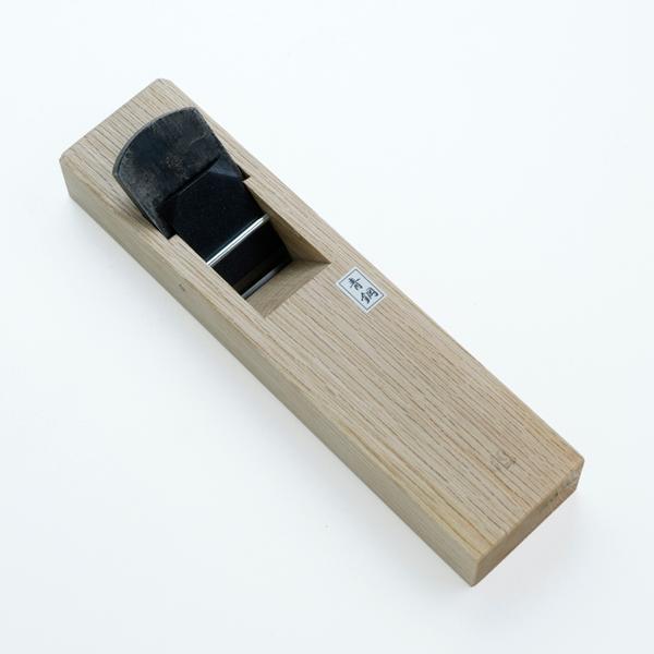 飛鳥 小鉋 36mm 青紙2号 極軟鉄 白樫7寸台 ヒナ型 二枚鉋 日本製