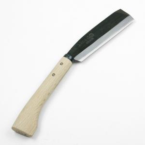 日野浦刃物工房 味方屋作 片刃 山鉈7.0 樫柄 黒染鞘付き ナタ