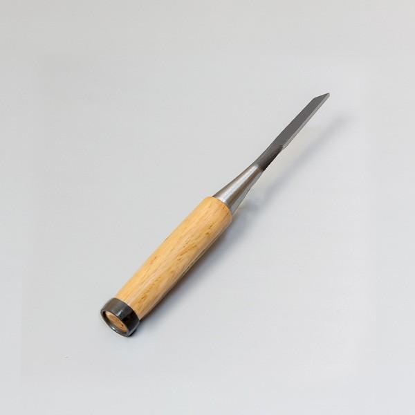 ねずみ 追入鑿 3mm 赤樫柄 播州三木 職人手造り 大工道具 鑿 のみ ノミ 大入ノミ