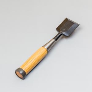 ねずみ 粉末ハイス 追入鑿 21mm グミ柄 播州三木 職人手造り 大工道具