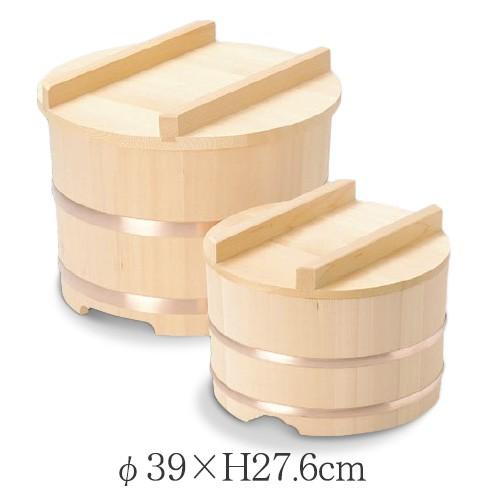 のせびつ 椹(さわら) 39cm<br>銅タガ 4升サイズ 業務用 日本製 メーカー直送