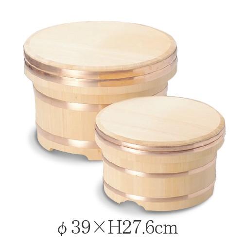 江戸びつ 椹 さわら 39cm 銅タガ 4升