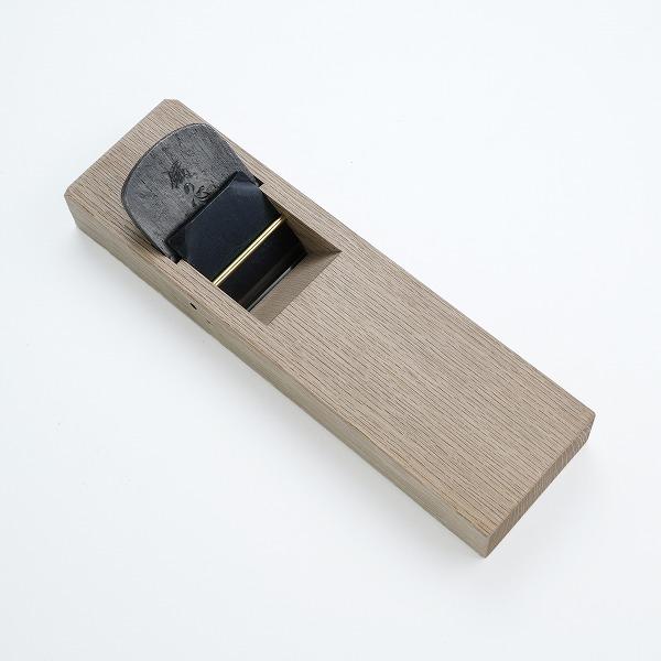 鐵の心 小鉋 55mm 青紙スーパー鋼 錬鉄 白樫8寸台 造作用 二枚鉋 日本製