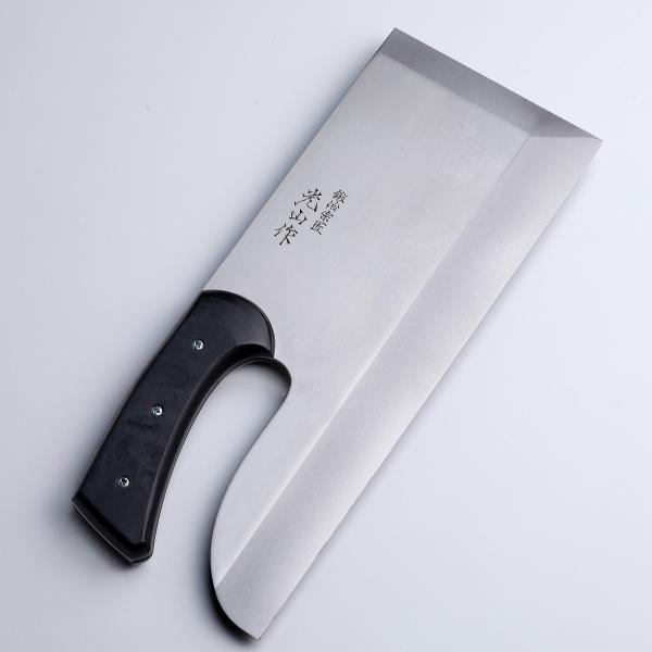 そば切り包丁 片刃 330mm高級ステンレス鋼 軽量タイプ 光山作 麺切り包丁 布ケース付 日本製